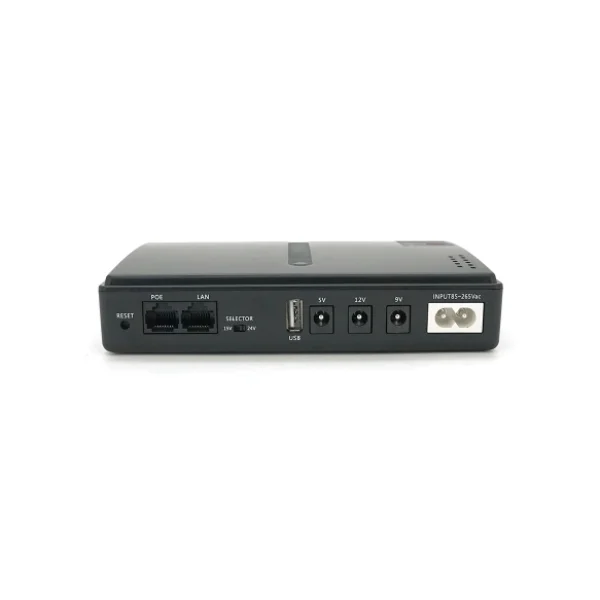 ДБЖ UPS-18W DC1018P YT45103 для роутерів/комутаторів/PON/POE-430, 5//9/12V, 1A, 10000MAh(знімні 4*2500MAh), Black, BOX