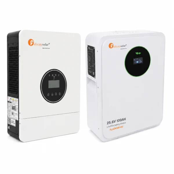 Комплект резервного питания Felicity IVEM4024-II 4kW + аккумулятор FelicityESS FLA24100-EU 2.56 кВт·ч