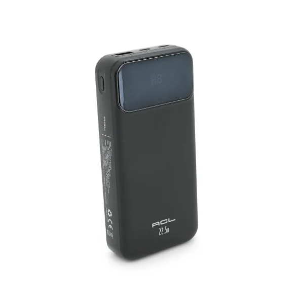 Powerbank ACL PW-117 20000 mAh PD 22.5W з вбудованими кабелями USB-C та Lightning