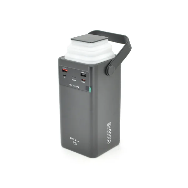 Powerbank ACL PW-152 80000 mAh 22.5W з 4 вбудованими кабелями та ліхтарем