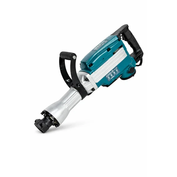 Отбойный молоток электрический ASSUR ASR513 1800 Вт с набором зубил, сетевой отбойник по бетону в металлическом кейсе