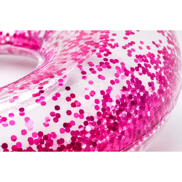 Надувний круг Intex 56274 Glitter Tube 119 см з блискітками