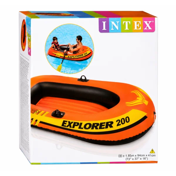 Надувная лодка Intex Explorer 200 58330 для 1 человека, 185 × 94 см