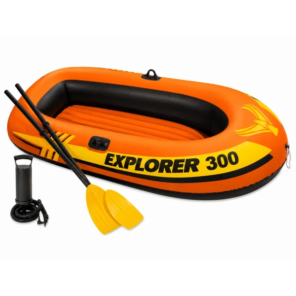 Надувная лодка Intex Explorer 300 Set 58332 с веслами и насосом