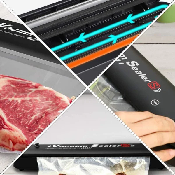 Вакуумный упаковщик Vacuum Sealer с 10 пакетами в комплекте