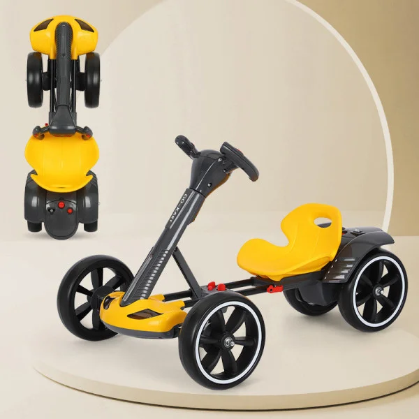 Складаний електромобіль на акумуляторі 6V 4.5Ah Go-Kart Жовтий