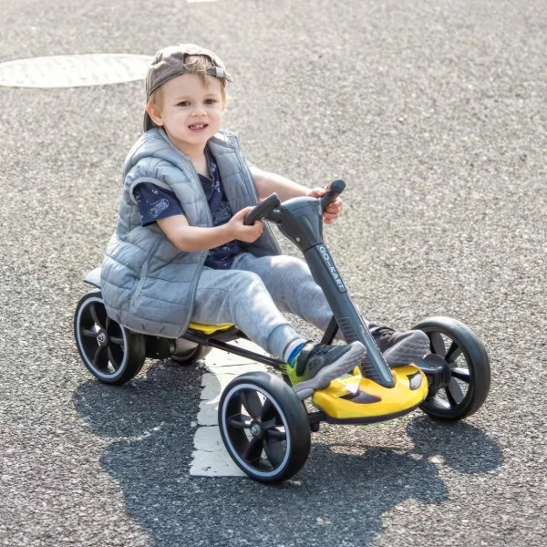 Складаний електромобіль на акумуляторі 6V 4.5Ah Go-Kart Жовтий