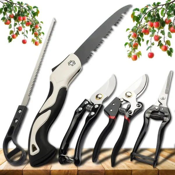 Садовий набір 5 в 1 Garden Set SK-5 — секатори, ножиці та пилка