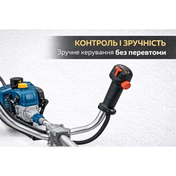 Бензиновая мотокоса ASSUR ASR723 (55 см, нож + леска, профессиональный триммер)