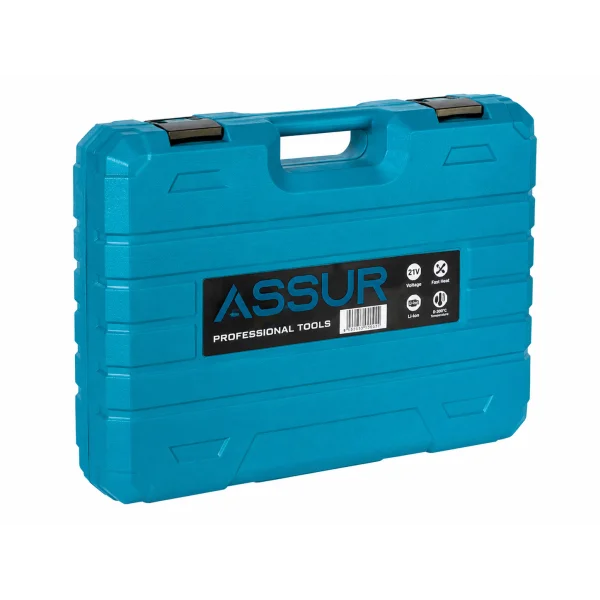 Акумуляторний РР термоплавкий апарат ASSUR ASR915 21V у кейсі з аксесуарами