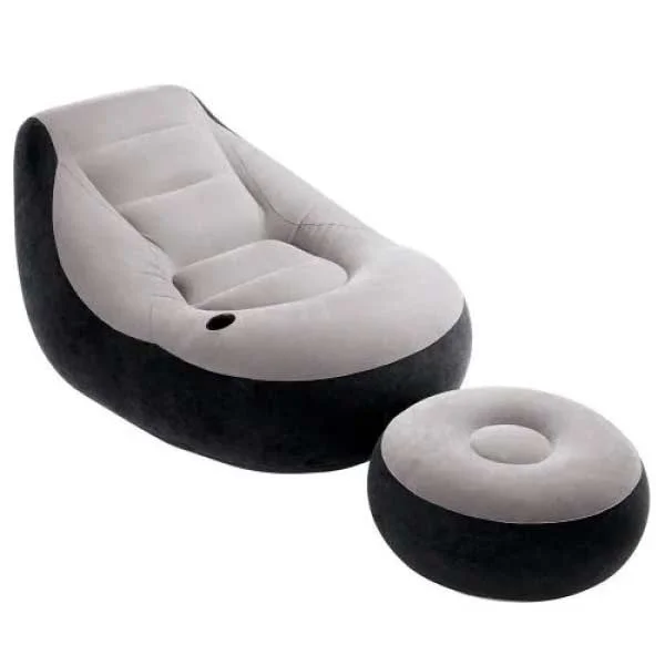 Надувне крісло Intex Ultra Lounge 68564 з пуфом