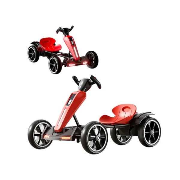 Складной детский электромобиль Go-Kart — пульт, музыка, подсветка, 6V 7Ah