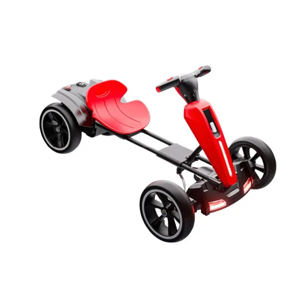 Складной детский электромобиль Go-Kart — пульт, музыка, подсветка, 6V 7Ah