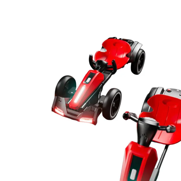 Складной детский электромобиль Go-Kart — пульт, музыка, подсветка, 6V 7Ah