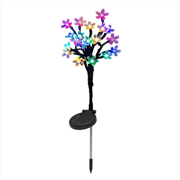 Садовые светильники Лотос на солнечной батарее — 2 шт, декоративный фонарь, IP66, RGB