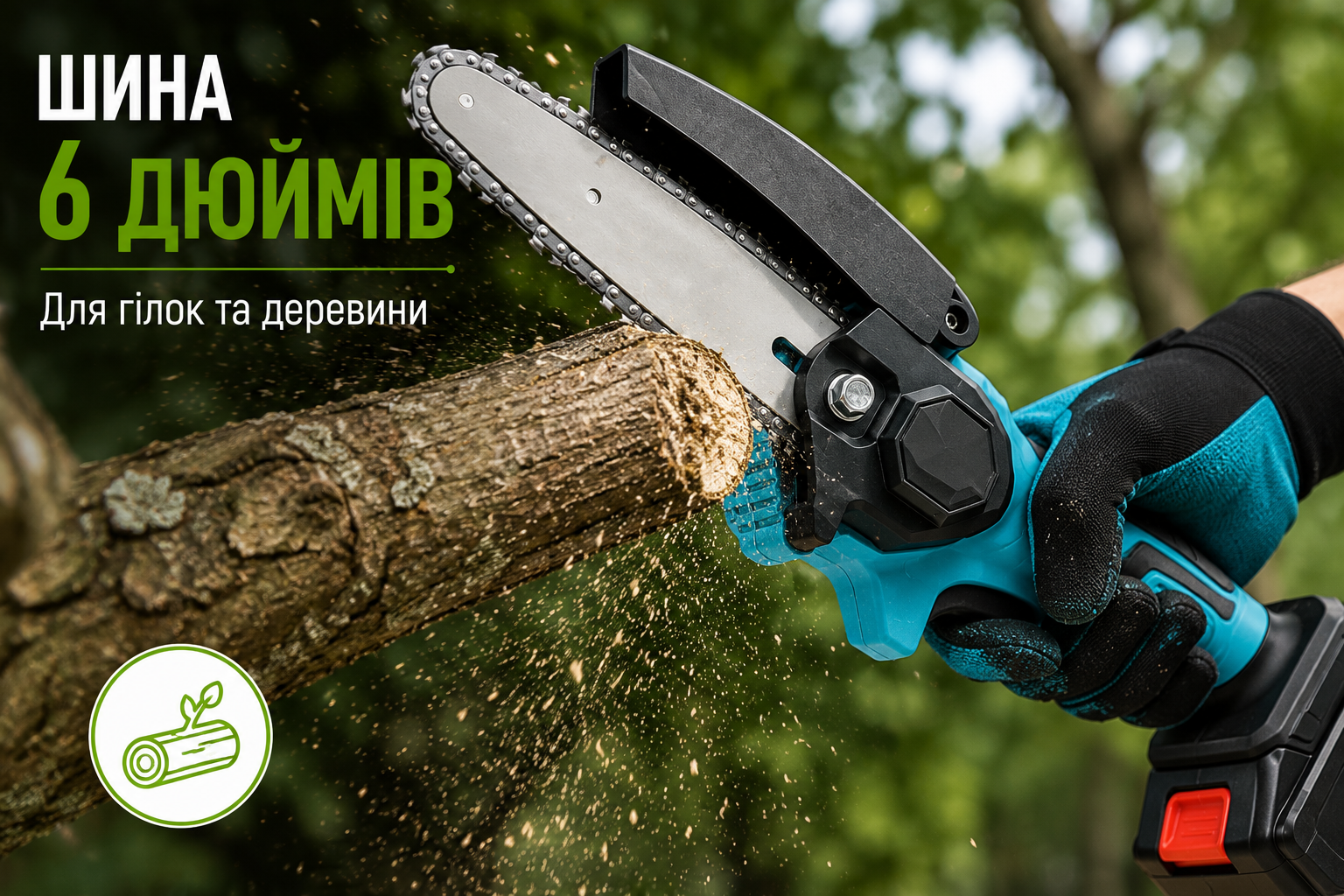 Аккумуляторный набор 3в1 48V с 2 АКБ – цепная мини пила 6", секатор и высоторез 2 м