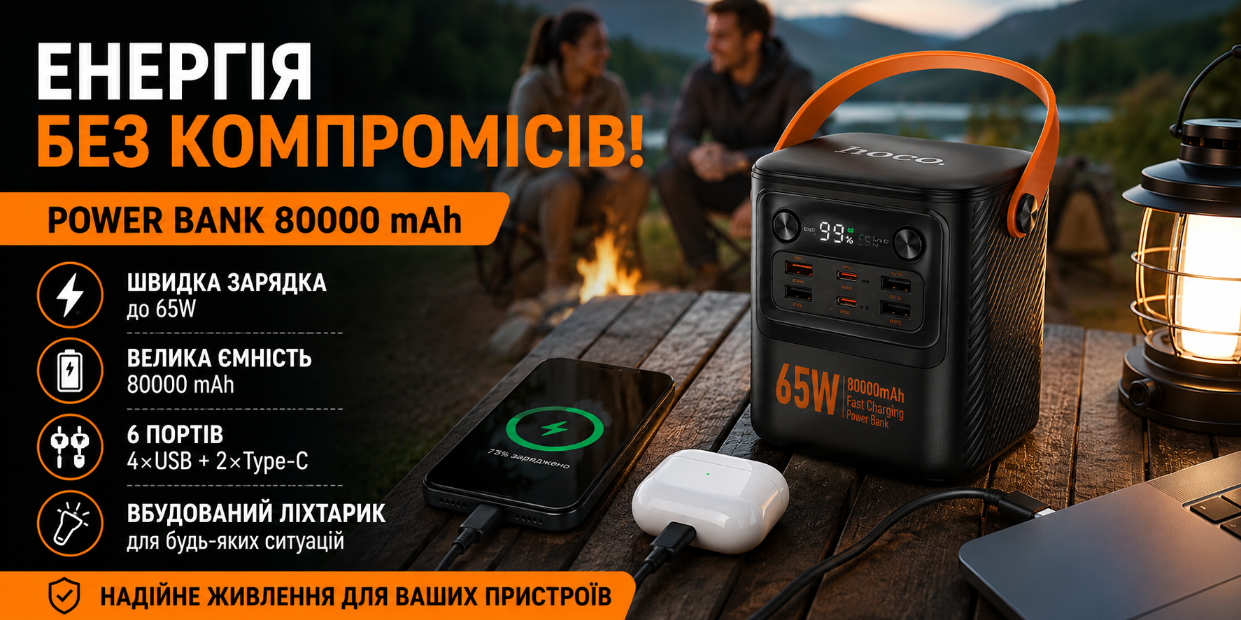 Power Bank HOCO J152 Pro 80000 mAh 65W
