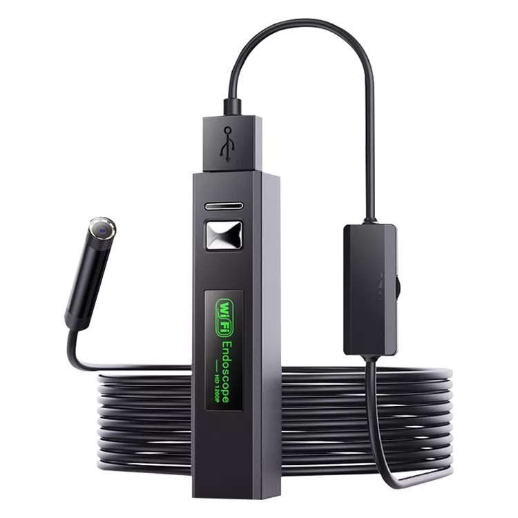 WIFI эндоскоп с жестким кабелем 3.5 м F150 с LED подсветкой 8 мм для Android iPhone Windows